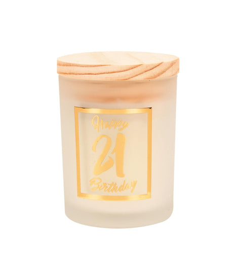 Paperdreams vela perfumada pequeña oro blanco - 21 años