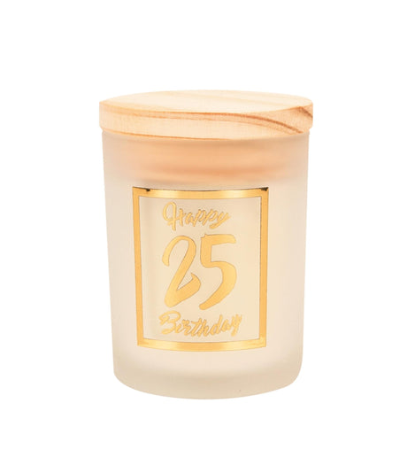 Paperdreams vela perfumada pequeña oro blanco - 25 años