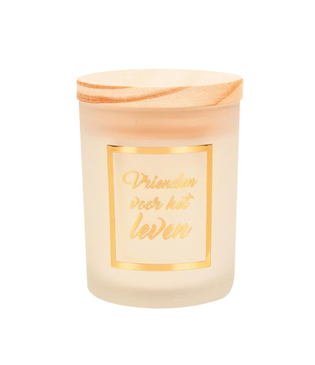 Paperdreams vela perfumada pequeña oro blanco - friends