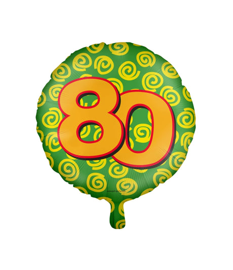 Globo de aluminio feliz de Paperdreams - 80 años
