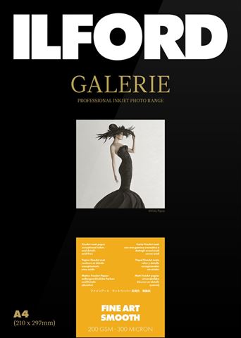 Ilford gallery fineart liso 200g a3 25 hojas