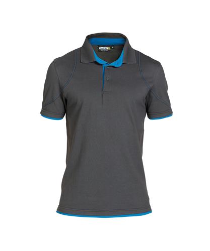 Polo Dassy gris orbital azul celeste m