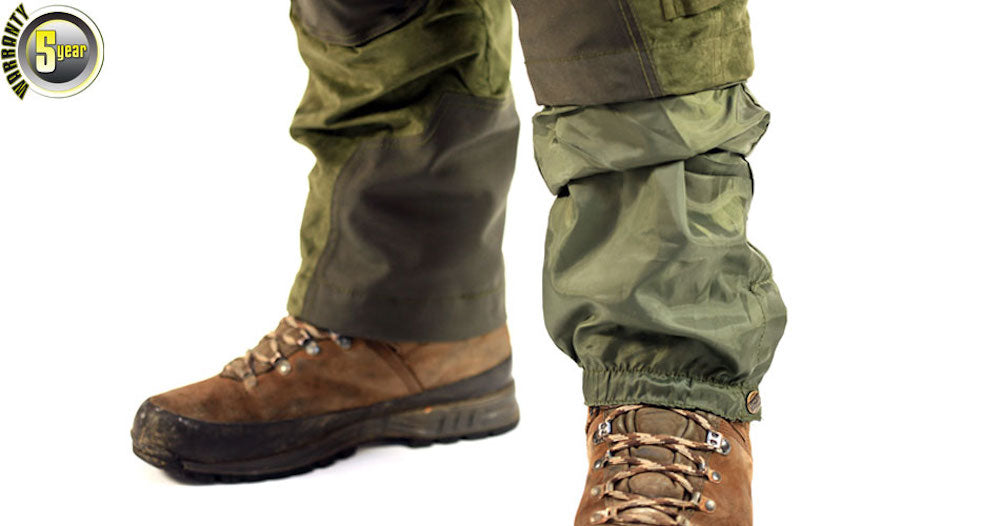 Gaiters de equipo sigiloso