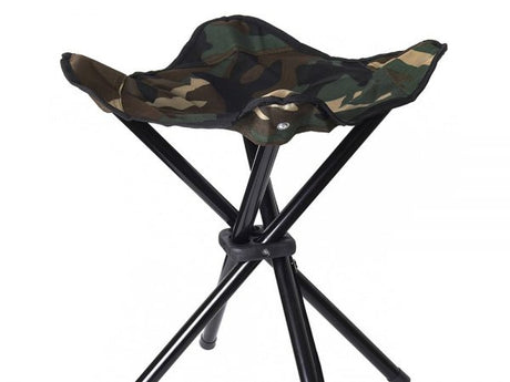 Taburete plegable de engranaje sigiloso con 4 patas