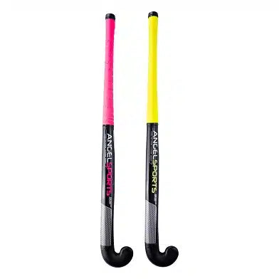 Angel sports set de hockey rosa y amarillo 33''