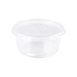 Recipiente de plástico + tapa transparente (250x 250cc)