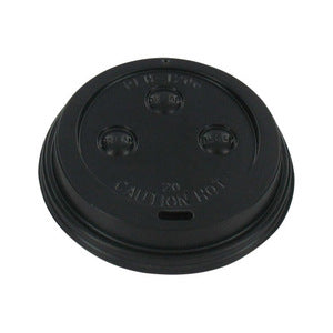 Tapa Depa negra 70,3 mm + orificio para beber taza caliente 180 ml
