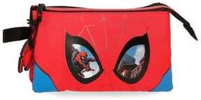 Estuche jim jam marvel spiderman estuche 3 compartimentos con 2 cremalleras