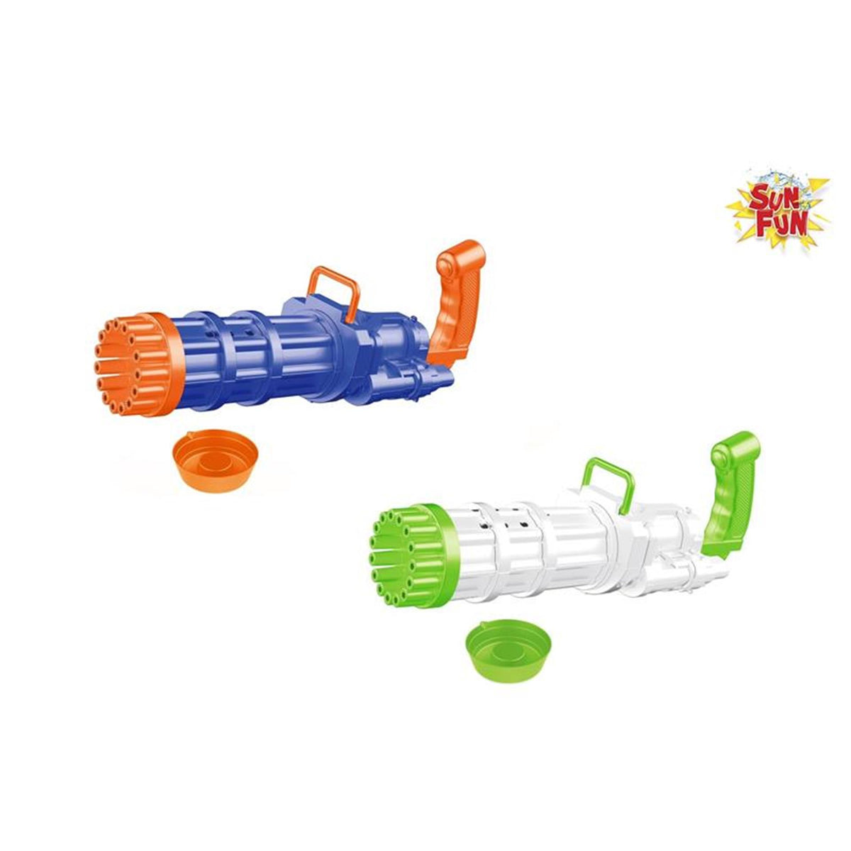 Sun fun xxl bubble gun - pistola de soplado de burbujas - incluido jabón - verde - máquina de soplado de burbujas - máquina de soplado de burbujas