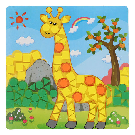 Mosaico de animales del zoológico