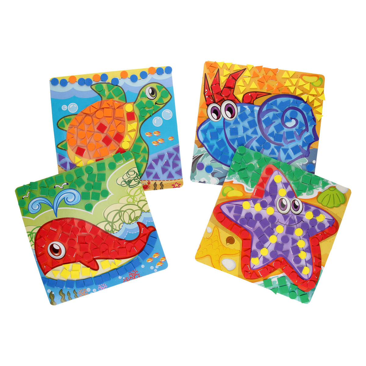 Mosaico de animales marinos