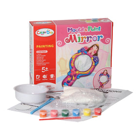 Yeso para moldear - espejo de mano