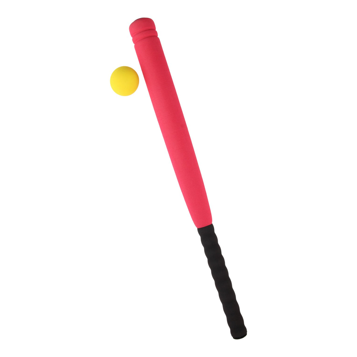 bate de béisbol de espuma con pelota