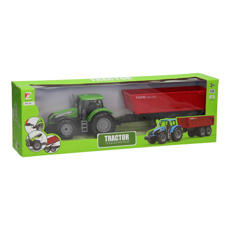 Tractor con remolque 1:32