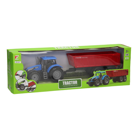 Tractor con remolque 1:32