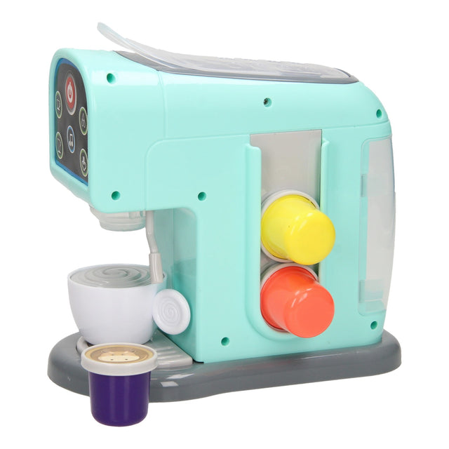 Maché de café de juguete con tazas