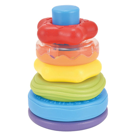 Juguetes Lobbes, por ejemplo, torre apilable para bebés.