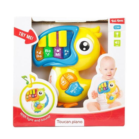 Toi-toys toi juguetes estrellitas bebé piano con música tucán