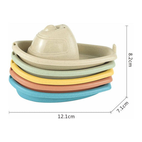 Set de juguetes de baño en colores pastel, 12 piezas.