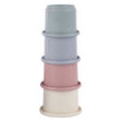 Vasos apilables pastel, 4 uds.