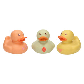 Patitos de goma en colores pastel, 3 uds.