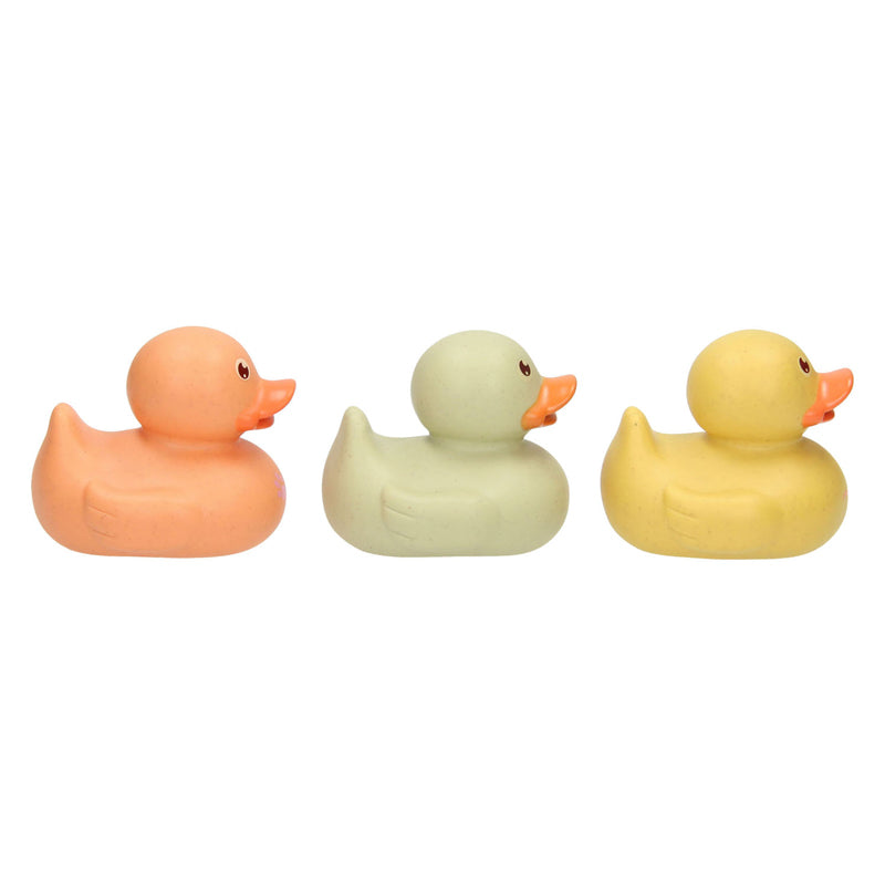 Patitos de goma en colores pastel, 3 uds.