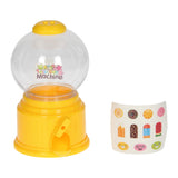 Máquina de dulces con pegatinas.