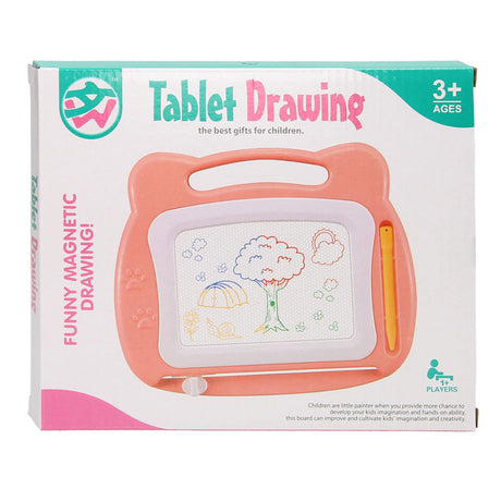 Pizarra de dibujo magnética rosa pastel