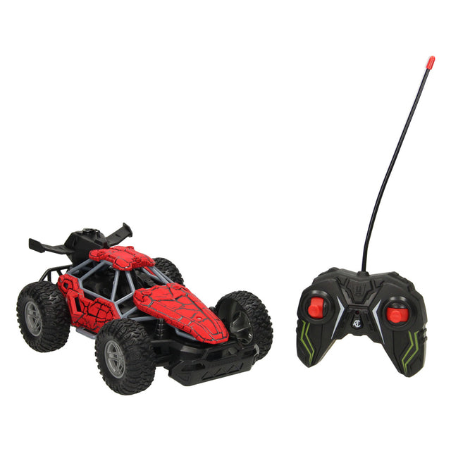 Coche teledirigido Lobbes Toys BV con función de humo - rojo