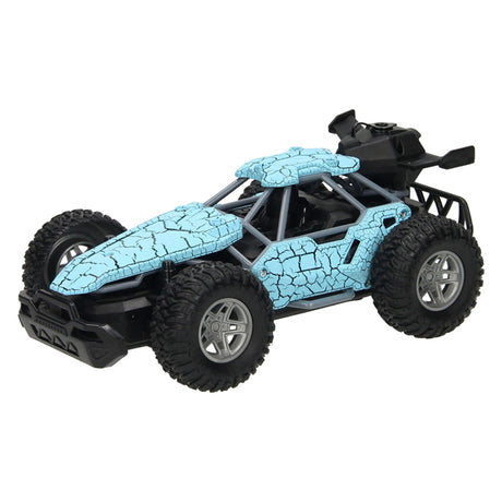 Coche RC con función de humo - azul