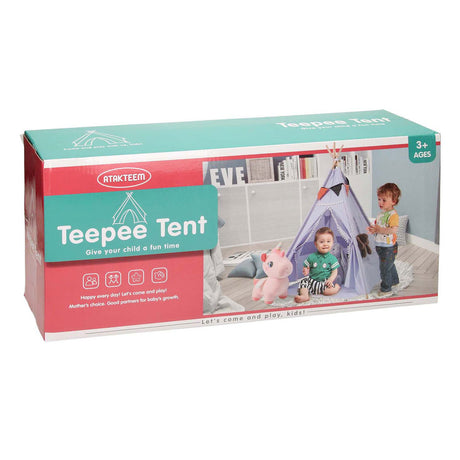 Tienda tipi de lujo rosa con luces, 128 cm