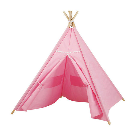 Tienda tipi de lujo rosa con luces, 128 cm