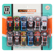 Juego de coches de metal, 12 piezas.