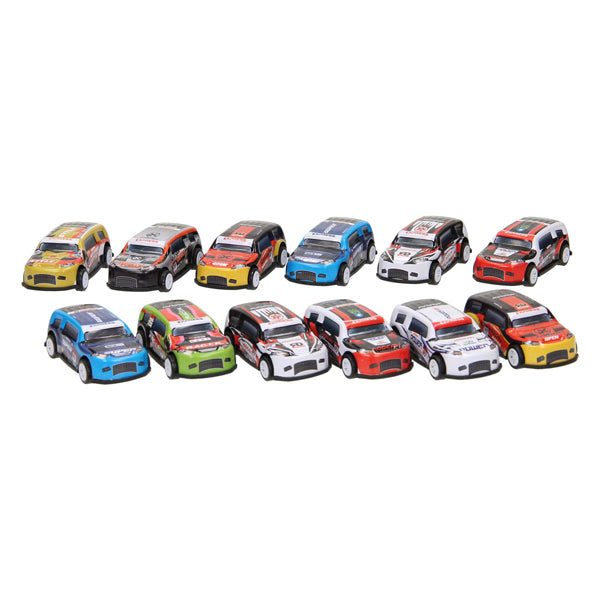 Juego de coches de metal, 12 piezas.