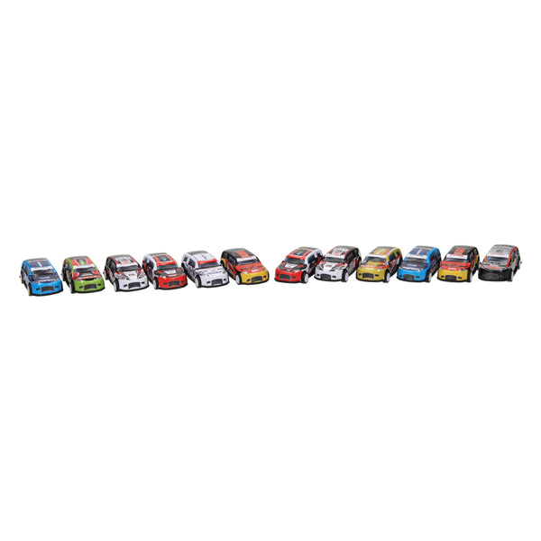 Juego de coches de metal, 12 piezas.