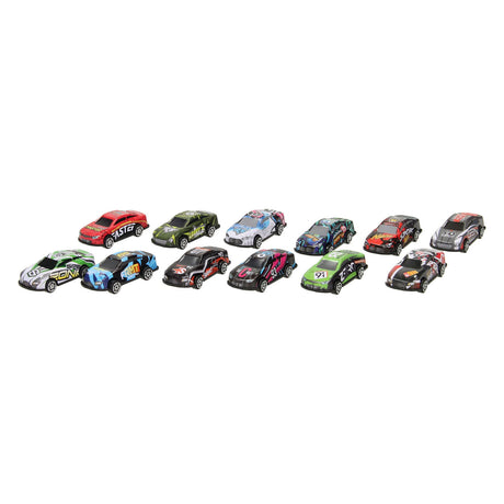 Metalen raceauto free wheel