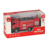 Luz roja y sonido del camión de bomberos retráctil.