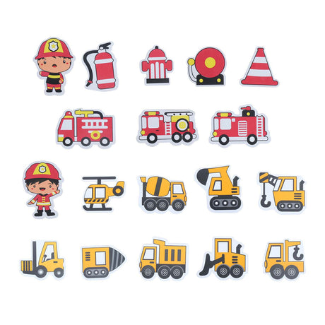 Figuras de baño de espuma Lobbes construcción de bomberos