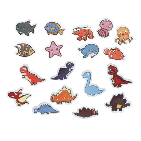 Figuras de baño de espuma Lobbes animales marinos dinosaurios