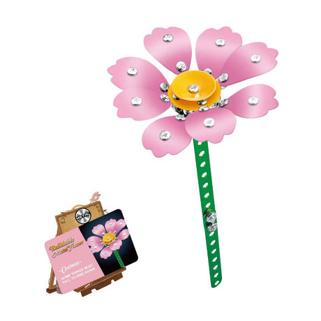Lobbes set de construcción de metal flor rosa