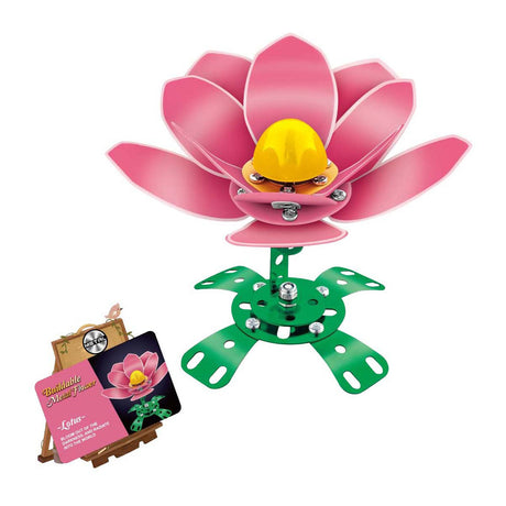 Set de construcción de metal Lobbes amapola rosa