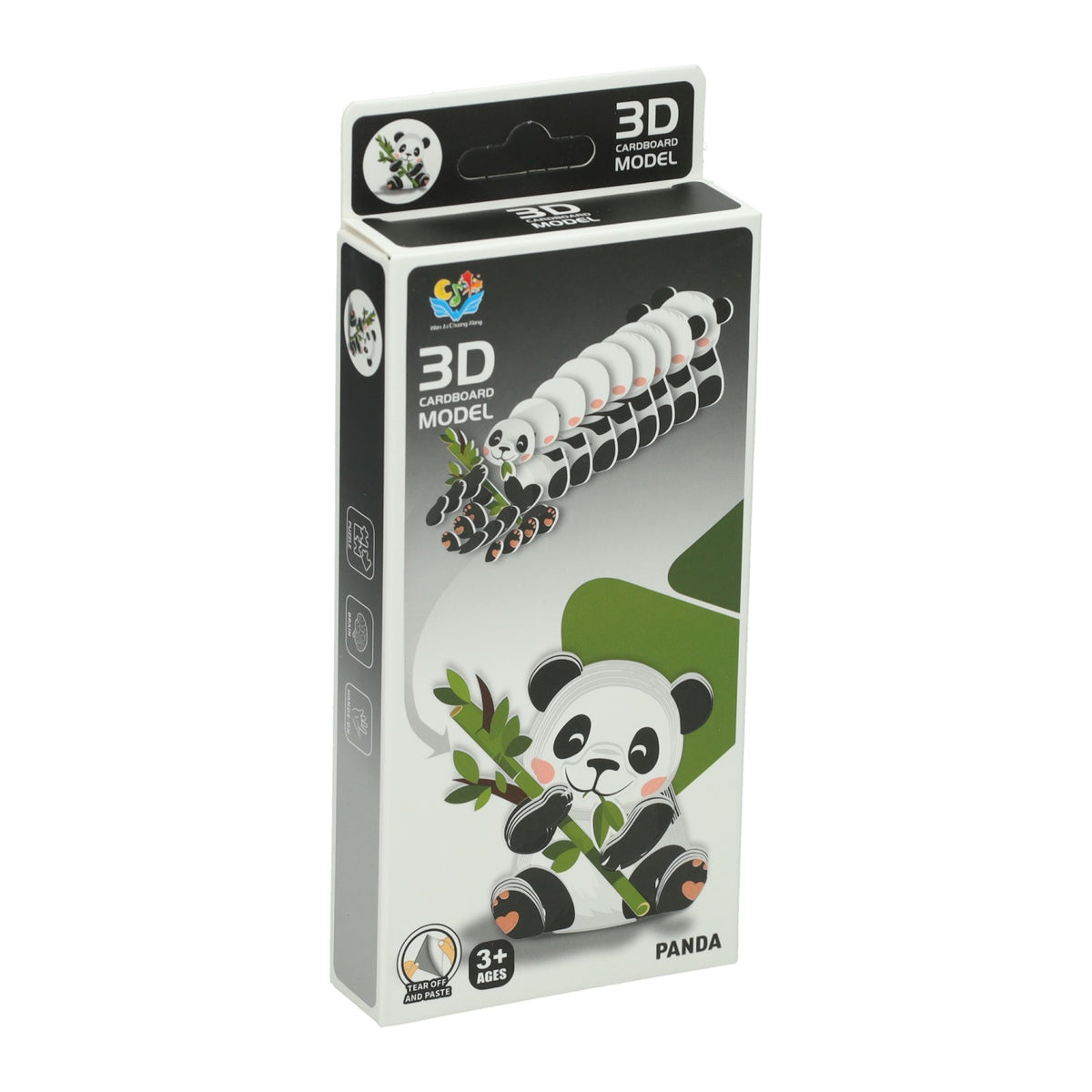 Rompecabezas modelo 3D DIY - panda