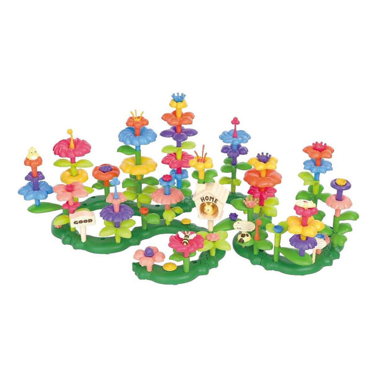 Juego de construcción de flores - 123 piezas.