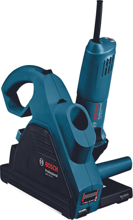 Fresadora de pared Bosch gnf 35 ca (3 x anillos de cuña de 4 mm, 4 x anillos de cuña de 6 mm, herramienta de rotura, brida de montaje, llave de clavija curva, tuerca redonda)