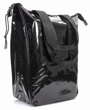 Bolsa de albahaca individual sin imprimir negra de 10 piezas