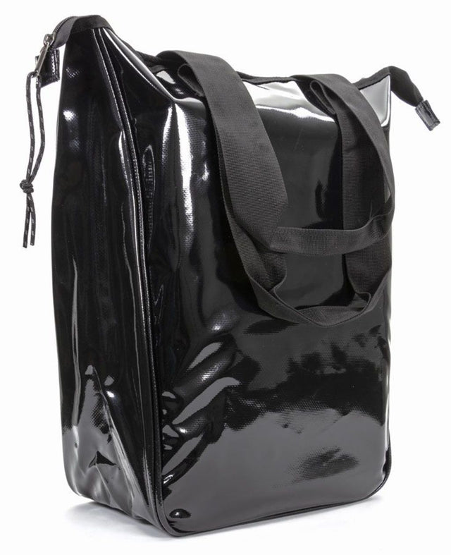 Bolsa de albahaca individual sin imprimir negra de 10 piezas
