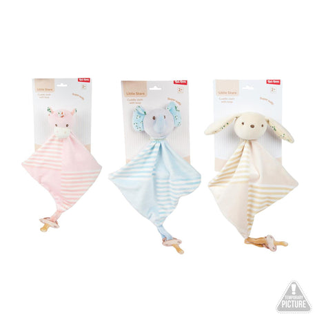 Toi-toys manta de mimos para bebé estrellitas con lazo -suave- 3ass