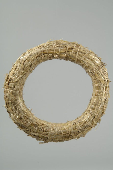 Corona de paja viva natural HBx 40cm