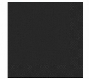 Servilletas Duni negro 33x33cm tejido 3 capas FSC paquete de 20 servilletas