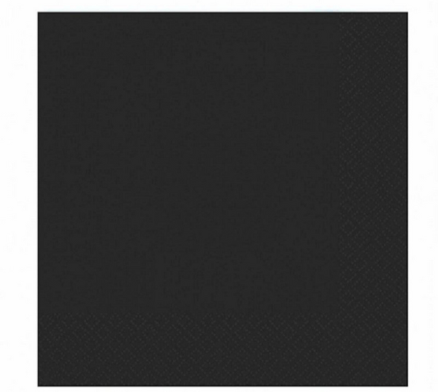 Servilletas Duni negro 33x33cm tejido 3 capas FSC paquete de 20 servilletas